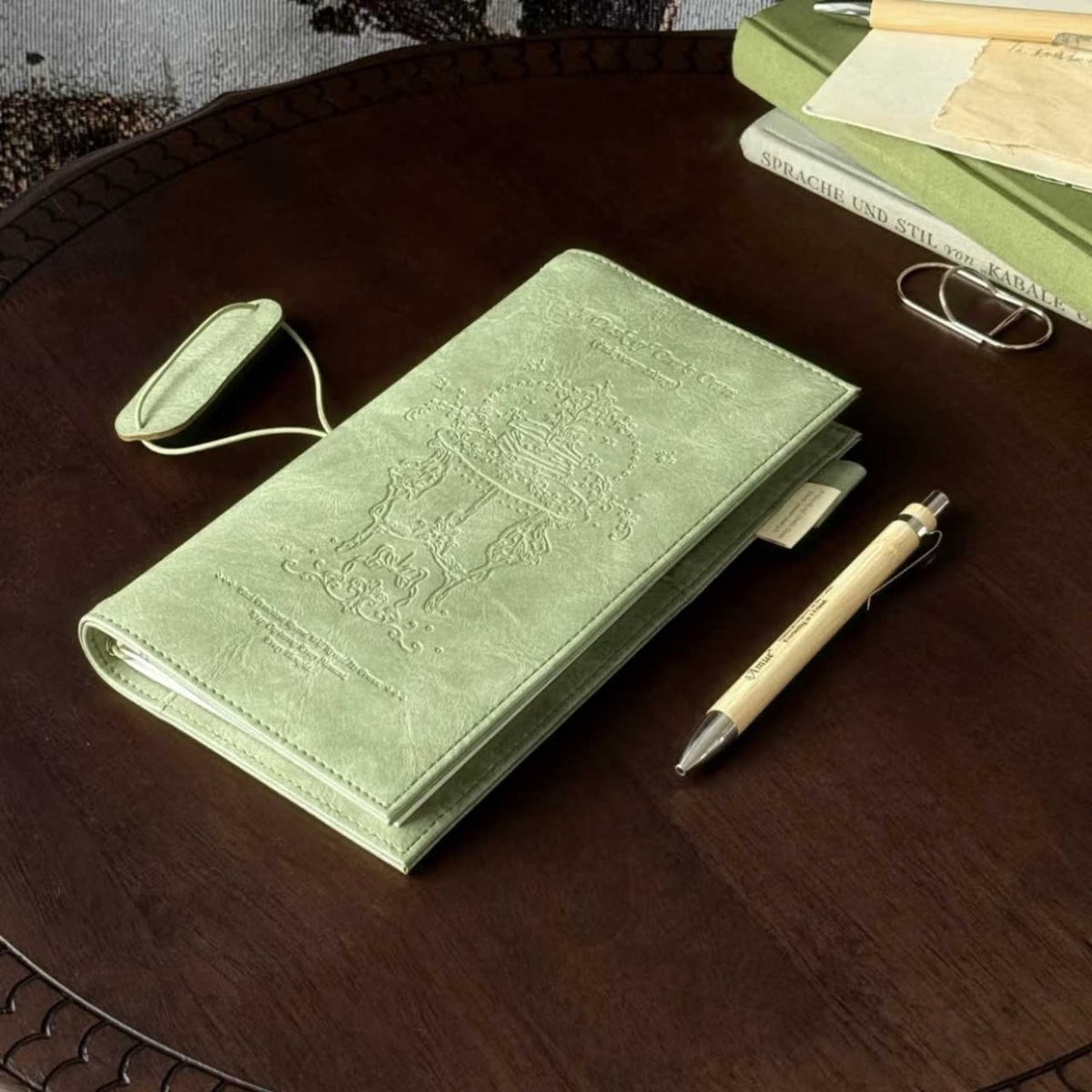Vintage Garden TN Standard Portable Travel Journal Notebook Leather Diary