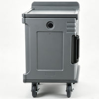 Insulated Food Delivery Cart with Wheels, Commercial Grade Food Warmer/Cooler Box for Catering and Restaurants