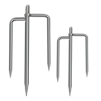 Stainless Steel Fishing Umbrella Ground Insert with 12mm Universal Screw