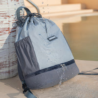 Taslon Wet Dry Separation Backpack Travel Duffel Bag for Sports Yoga Beach Gym