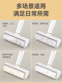 Lint Roller with Handle and Refill Rolls for Clothes and Furniture