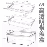 Clear Acrylic Storage Box with Lid for Toys, Clothes, Cosmetics, Snacks, Books, and Sundries
