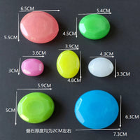 DIY Luminous Flat Stones for Garden & Fish Tank Decoration, Glow-in-the-Dark Stacking Toy Blocks