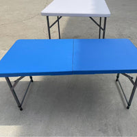 Foldable Blow-Molded Plastic Outdoor Portable Dining Table for Markets and Events