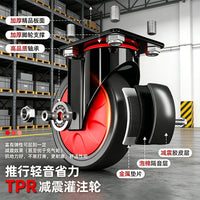 Heavy-Duty Foldable Platform Cart with Silent Wheels for Warehouse and Commercial Use