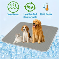 Pet Cooling Mat for Dogs and Cats, Summer Ice Silk Sleeping Pad, Breathable and Washable