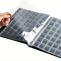 Large Capacity 420-Pocket Coin Collection Album for Commemorative Coins, Stickers, and Badges