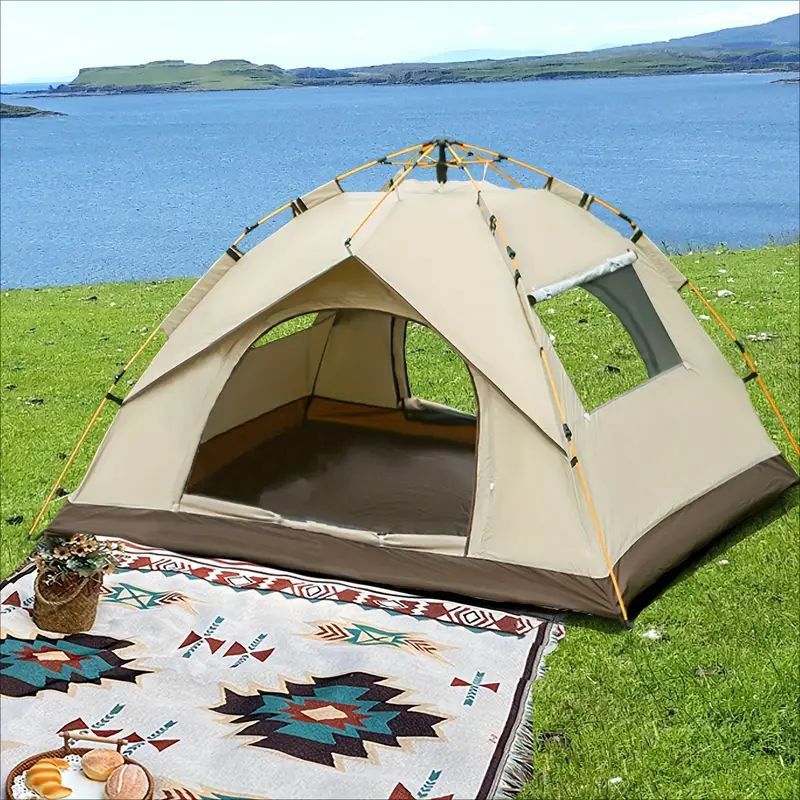Automatic Pop-Up Camping Tent for Outdoor Picnic, Waterproof & Sun Protection