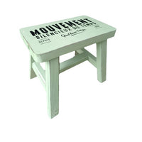MOUVEMENT Wooden Garden Stool Plant Stand for Outdoor Patio Decor