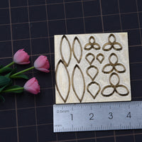 Miniature Clay Flower Metal Cutting Dies for DIY Crafting