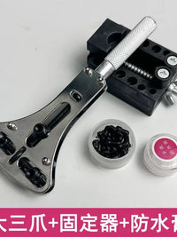 Watch Case Opener Repair Tool Kit with Waterproof Paste and Holder