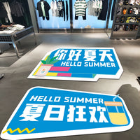 Summer Theme Floor Decal Stickers for Retail Stores and Events