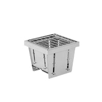 Portable Foldable Stainless Steel Mini Fire Pit Grill for Tea Ceremony and BBQ