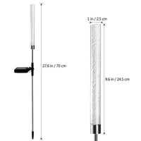 Solar Acrylic Rod Garden Ambient Lighting Outdoor Waterproof Ground Plug Lawn Landscape Lamp RGB Bubble Column