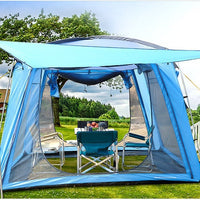 Outdoor Large Space Family Camping Tent with Mosquito Net and Waterproof Design