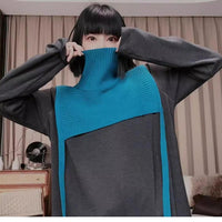 High-Neck Scarf Shawl with Ribbons, Knitted Warm Neck Warmer, Versatile Solid Color Fake Collar for Women