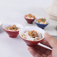 Miniature PVC Braised Pork Noodle Bowl Keychain or Ornament