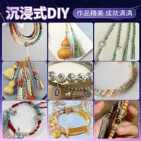 Hand-Dyed Cotton Cord for DIY Bracelets and Crafts