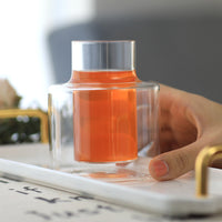 Double-Layer Insulated Glass Candle Holder for DIY Scented Candles and Decorations