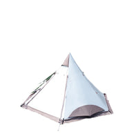 Stoic Outdoor Pyramid Tent with Chimney Vent, Snow Skirt, Blackout Coating, Double Layer, Aluminum Pole for Camping