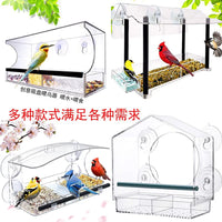 Outdoor Hanging Acrylic Bird Feeder for Wild Birds - Rainproof Balcony & Villa Use