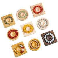 Solid Wood Beading Tray for DIY Jewelry Making and Display