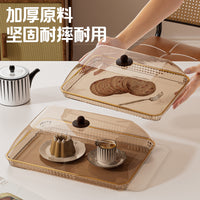 Rectangular Serving Tray with Transparent Dustproof Lid for Commercial and Home Use, Bread and Cake Display