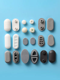 Toilet Seat Bumper Kit - Universal Replacement Cushions for Old-Style & Smart Toilet Lids