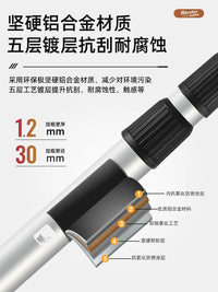 Outdoor 3m Aluminum Alloy Tarp Pole Tent Awning Support Rod Telescopic Thickened Stand