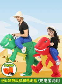Kids Inflatable Ride-On Dinosaur Costume for Festivals and Parties
