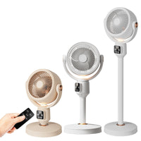 Smart Air Circulator Fan with Remote Control, USB Powered, Oscillating Head, 7-Speed
