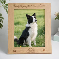 Custom Pet Memorial Photo Frame Wooden Desktop Display Gift
