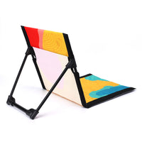 Portable Folding Beach Garden Lounge Chair with Backrest and Mat
