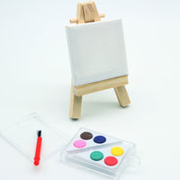 Dollhouse Miniature Art Gallery Painting Easel Set with Paint Box