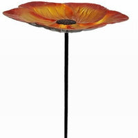 Decorative Flower Bird Bath Feeder for Garden & Yard