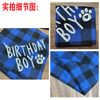 Pet Dog Birthday Party Decoration Set with Bandana, Hat, and Bow Tie