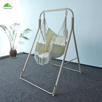 Nordic Style Hammock Chair Stand with Thickened Steel Pipe for Indoor Outdoor Balcony