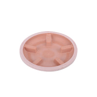 Round Faux Stone Plant Pot Saucer for Indoor Outdoor Use, Durable Resin Thickened Plastic Drip Tray