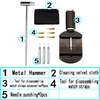 11-in-1 Watch Repair Tool Kit for Band Removal, Link Adjustment, and Spring Bar Replacement