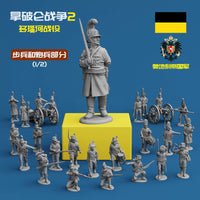 Napoleonic Wars Austrian Empire Infantry Artillery Wargame Miniatures 3D Printed Figures