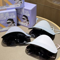 Women's Wide Brim Sun Protection Hat with UV Face Mask, Ice Silk Cooling, Full Coverage for Summer Outdoor Activities