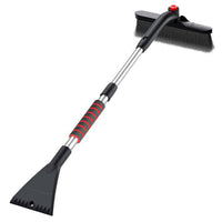 3-in-1 Car Snow Shovel and Ice Scraper with Brush for Windshield and Car Body