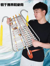 29-Note Lyre Glockenspiel Portable Marching Bell Lyra for Adults & Children, Clear Sound, Aluminum Alloy