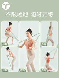 Resistance Band with Door Anchor for Home Fitness, Chest Expansion, Shoulder Opening, and Back Training