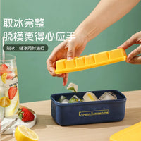 Food Grade Silicone Ice Cube Tray with Lid, Large Capacity Easy Release Ice Mold for Home Bar