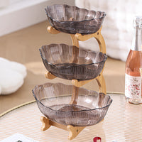 Multi-Tier Acrylic Fruit Plate Dessert Display Stand for Parties and Home Decor