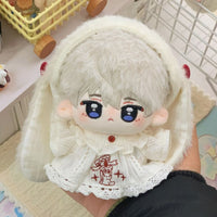 Doll Clothes Set for 10cm/20cm Cotton Dolls - Cute Plush Bunny Pajamas Dress
