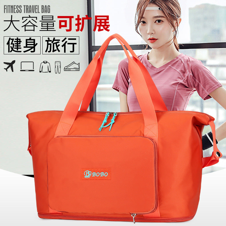 Foldable Lightweight Travel Duffel Bag - Waterproof Large Capacity Handbag for Students