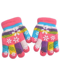 Toddler Kids Figure Skating Gloves Protective Gear for Boys and Girls, Thickened Warm Non-slip Anti-freeze for Autumn and Winter