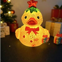 Novelty Luminous Duck Resin Ornament for Festive Decor